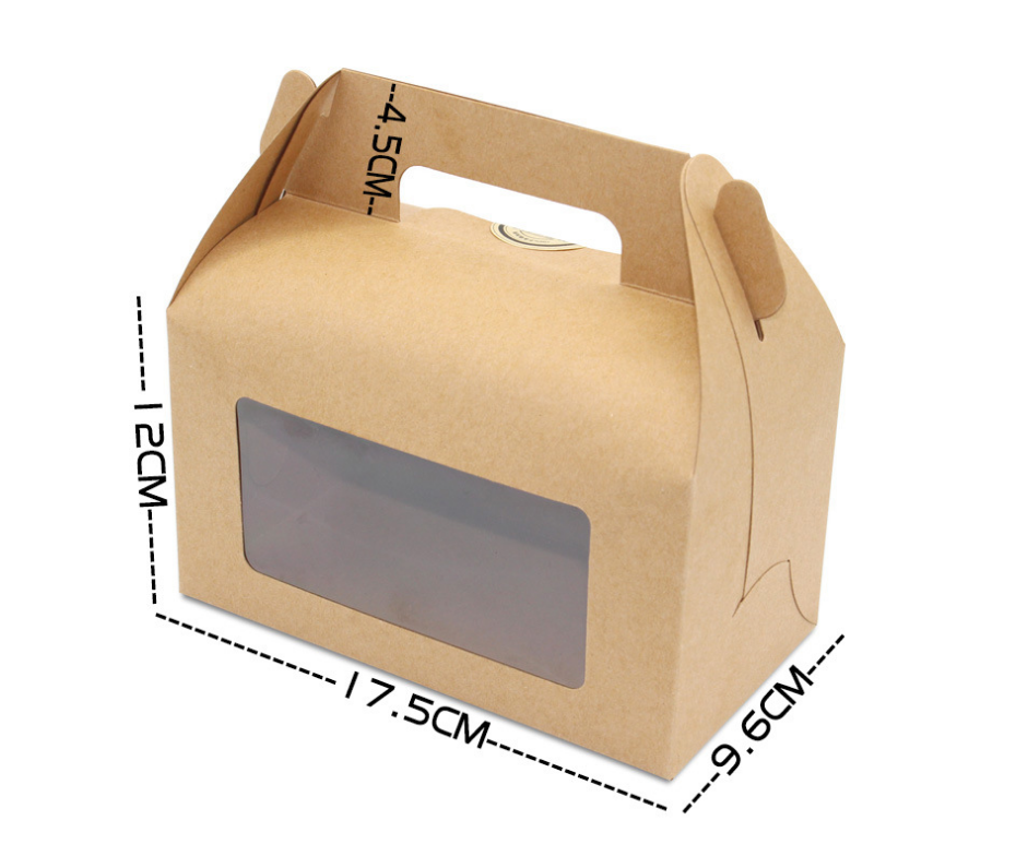 Custom Printing Folding Paper Sweet Box Cake Packing With Handle