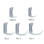 3'' LCD Rigid Video Laryngoscope For Intubation Anti Fog