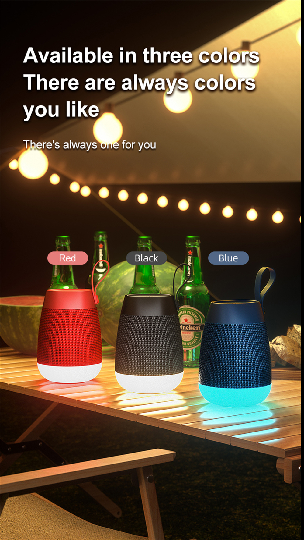 Experience Audio with this Wireless Speaker Heavy Bass Low Tone and Waterproof Fabric