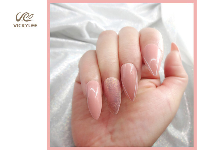 Long Coffin ABS DIY Fake Nails