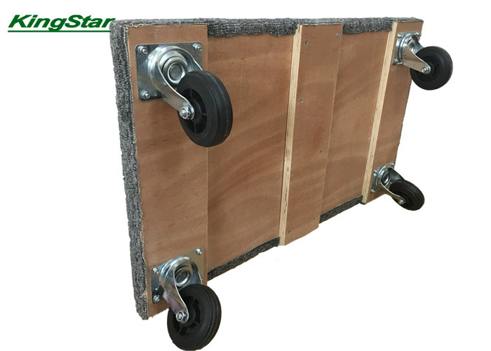Eco Friendly Plywood Moving Dolly Carpeted Boards For Home And Industrial Moving