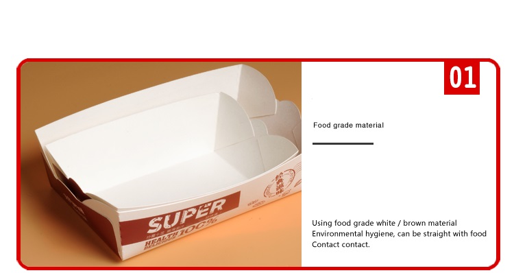 Eco-Friendly Kraft Food Package Box for Fast Food Delivery Custom Samples Accepted