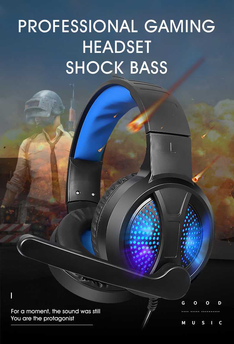 Manufacturer Direct Sales New Head-Mounted All-In-Ear Computer Headset Gaming Gaming Headset