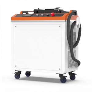 China Automatic 100W 300W Pulsed Laser Cleaning Machine for Metal Surface Local Rust on sale