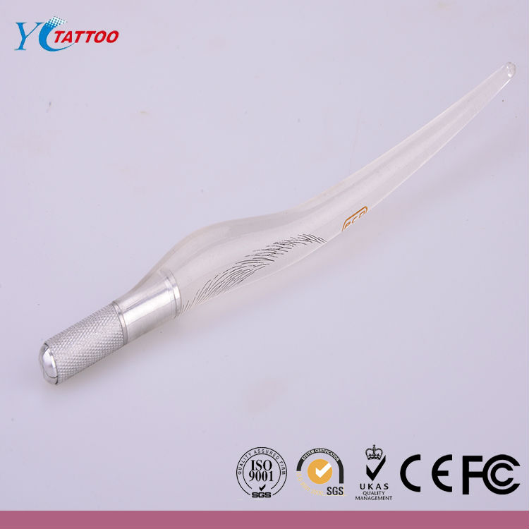 Manual Tattoo Pen For 3D Eyebrow Embroidery Cosmetic Tattoo , Handmade Tattoo Pen