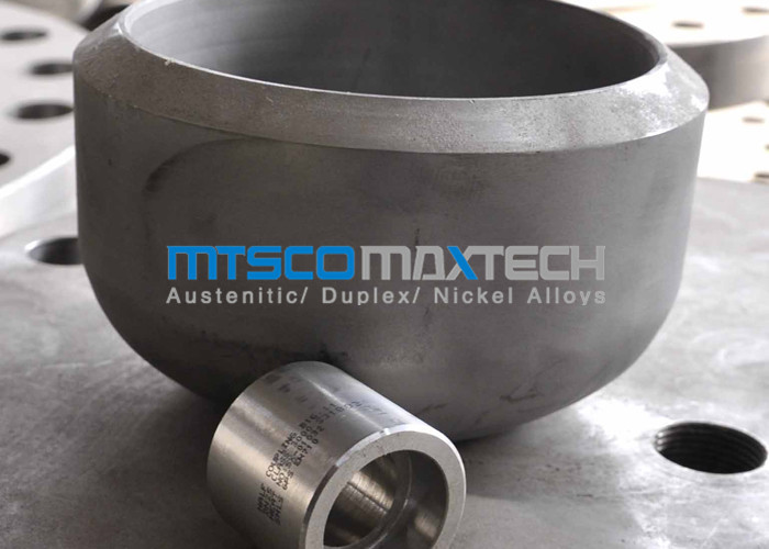 ASME / ANSI B16.9 2205 / 2507 400LB Flanges Pipe Fittings , Duplex Steel Cap Pipe Fitting