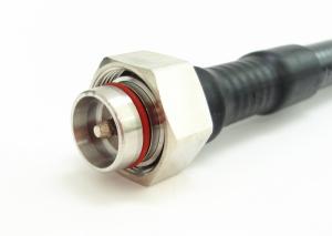 Quality 4.3-10 Male RF Coaxial Connector Straight Clamping Connectors 50Ω Impedance for sale