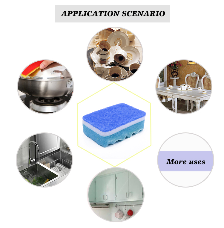Anti Ultraviolet Eco Friendly Dish Sponge Corrosion Resistance Multifunctional