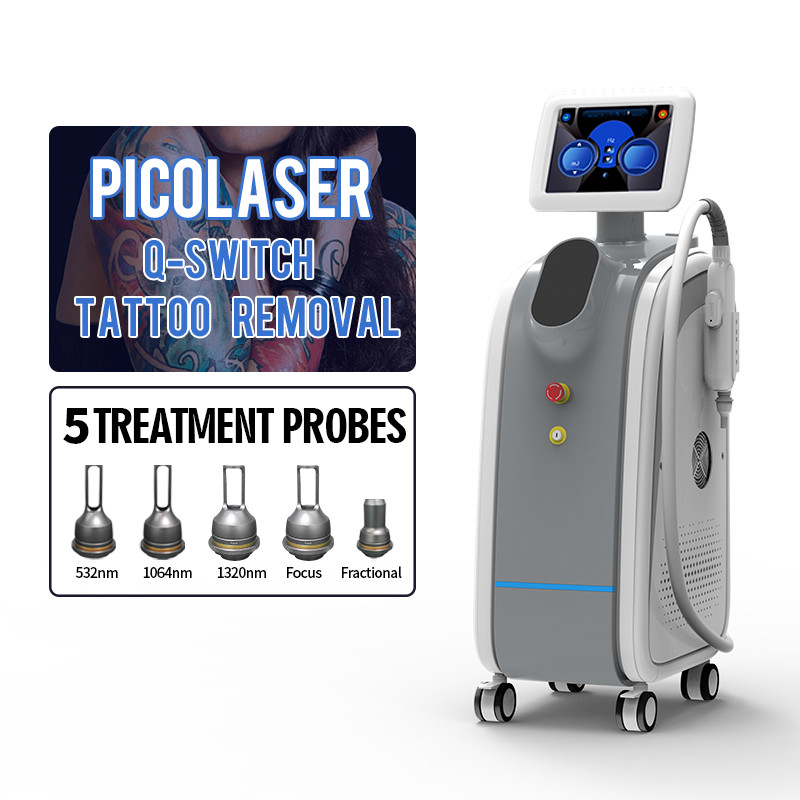 500w High Power Laser Tattoo Removal Equipment , Q Switch Nd Yag Laser Machine