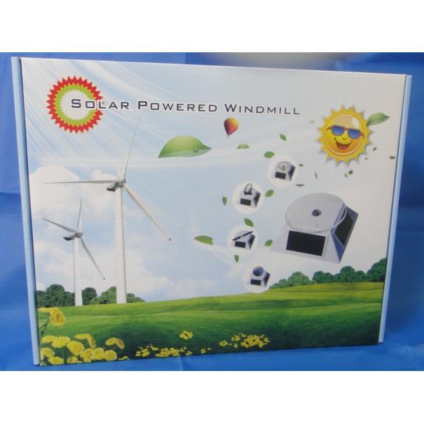 ABS Desktop Model Solar Wind Turbine Toy Home Office Decoration