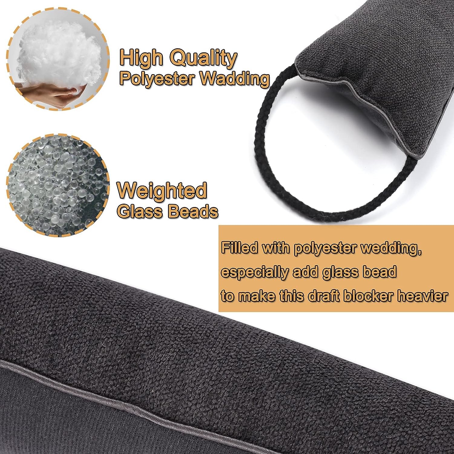 36inch Polyester Gravel Door Bottom Sealing Strip Weather Guard