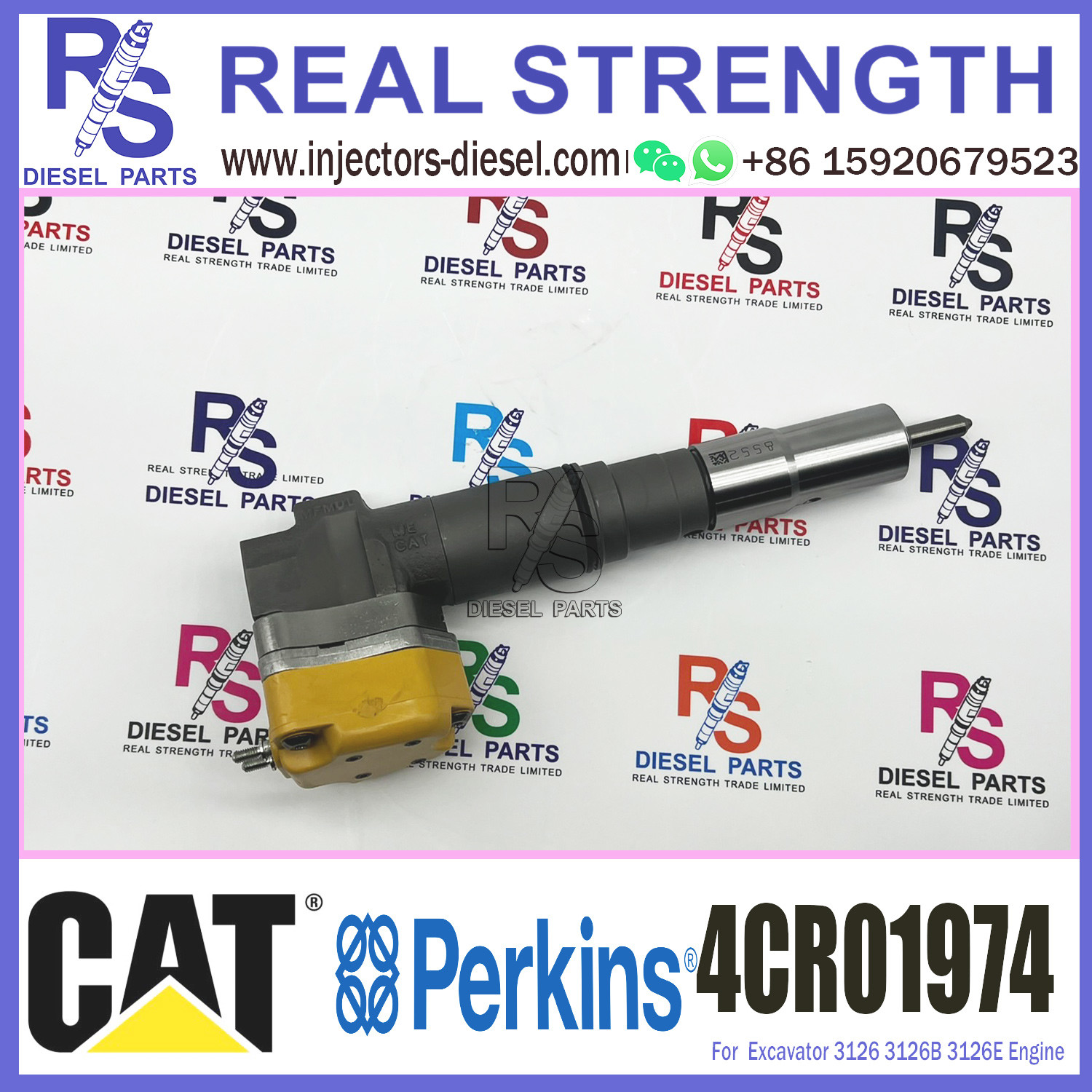 Diesel Common Rail Injector 4CR01974 2321171 For Caterpilliar 3412E Engine D9R 10R-1267