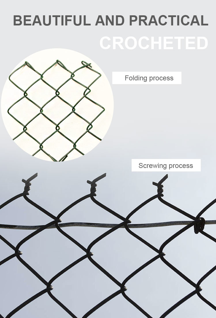Woven Electric Galvanized Chain Link Mesh For Garden Fence
