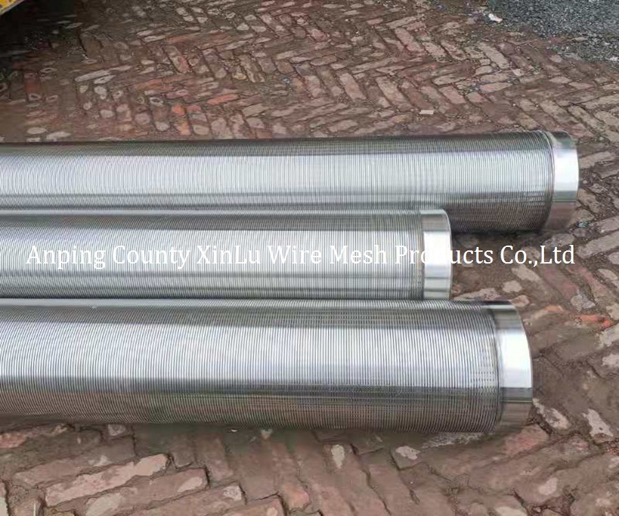 V Shape Wedge Wire Wrapped Johnson Continuous Slot Well Screen Pipe with Diameter 10-3/4" Nozzle Diameter
