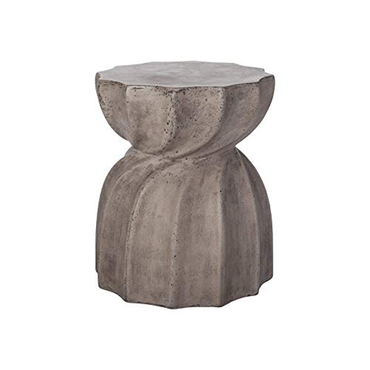 Customized GRC Resin Table Outdoor Concrete Furniture For Patio Garden And Poolside