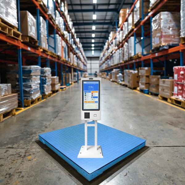 21.5' Smart Ground Scale Platform with IoT LCD Display Touch Screen Thermal Printing and OEM ODM High Resolution 1920*1080