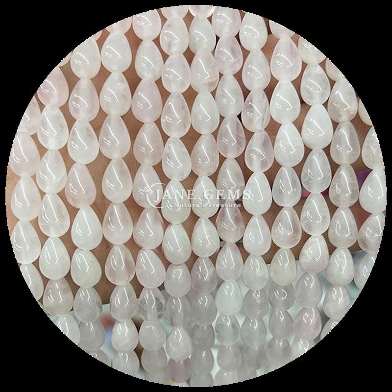 Red Jasper Opalite Tiger's Eye Gem Bead Natural Crystal Water Drop Shape Stone Loose Bead Strands For Bracelets