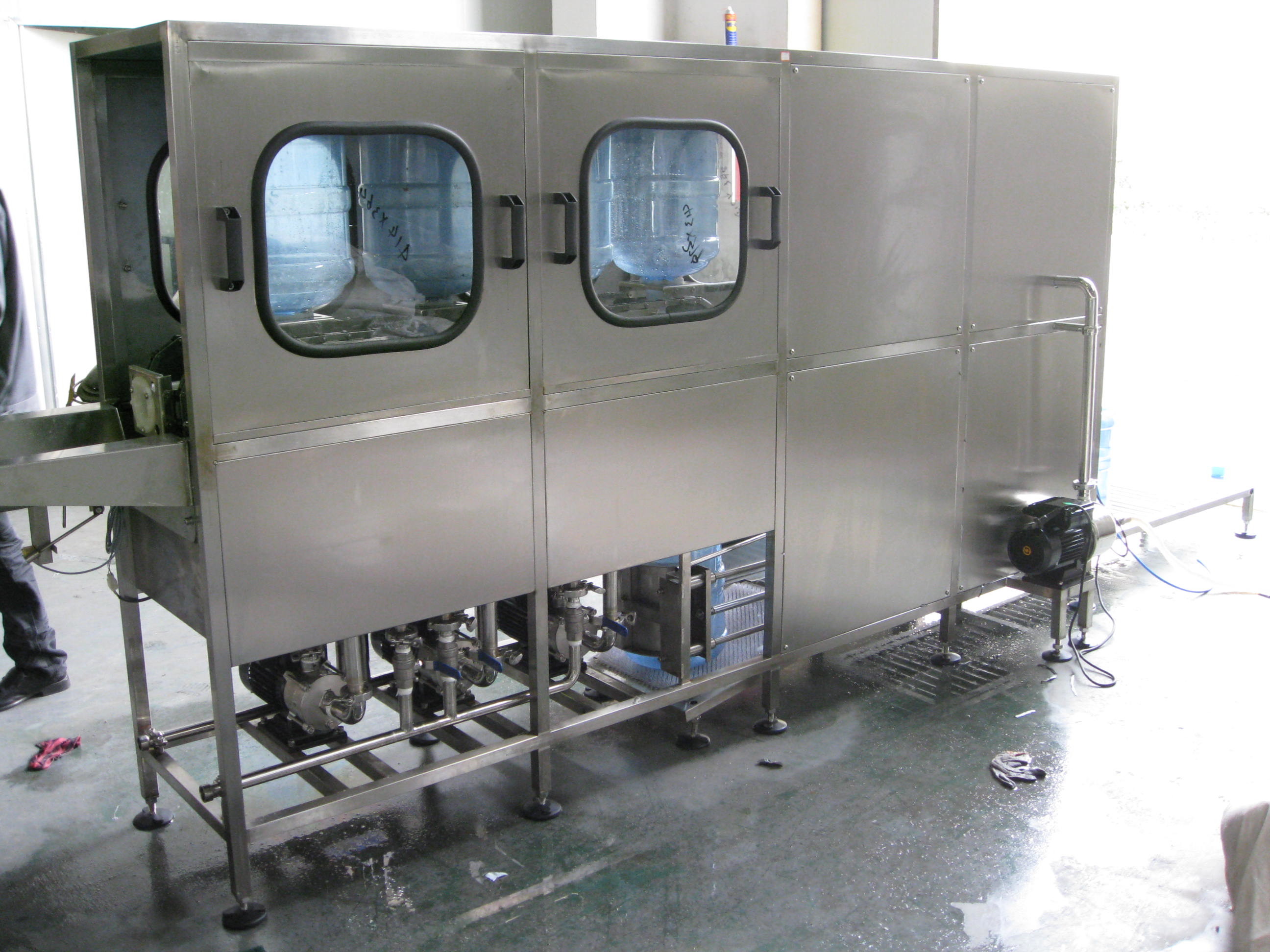 Full - Automatic Barreled Drinking Water Production Line For 3 Gallon 5 Gallon Bottle