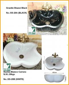 Quality Natural Stone Granite Sink Basin for Bathroom for sale