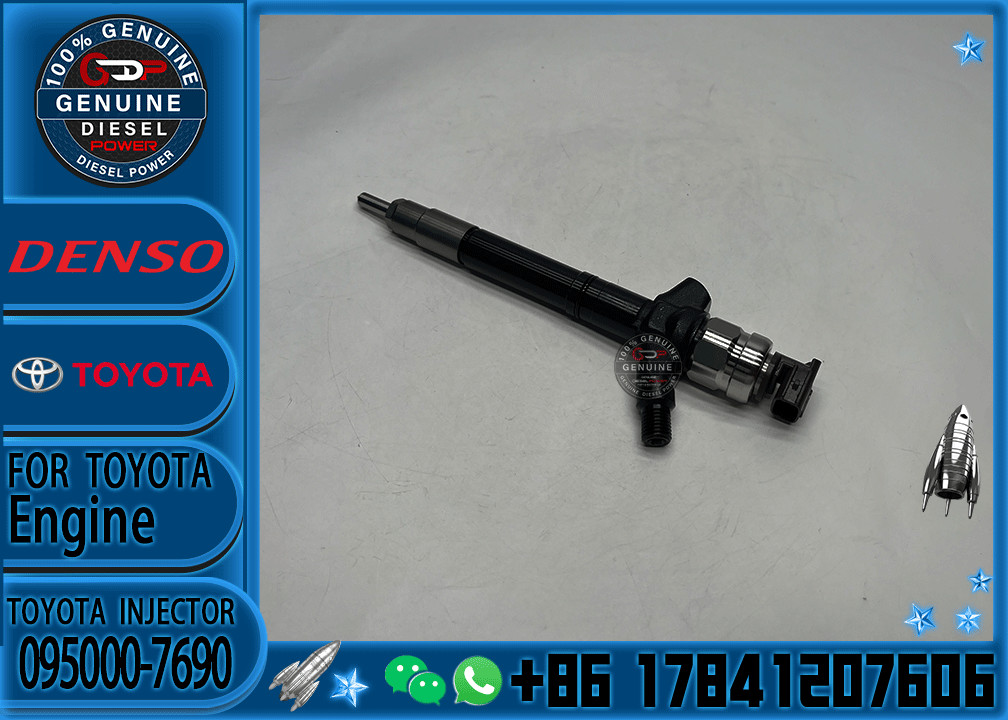 High Performance Fuel Injector 095000-7690 Common Rail Injector 23670-09270 for TOYOTA