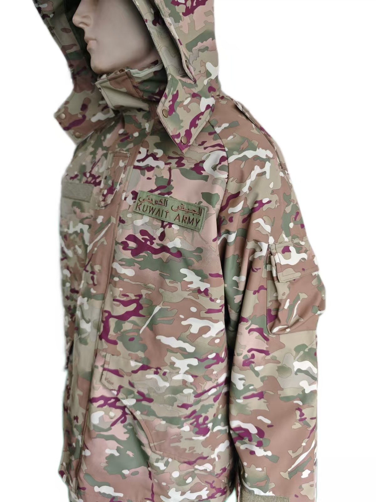 Tactical Camo Combat Jacket Thermal Regulating Breathable Field Coat