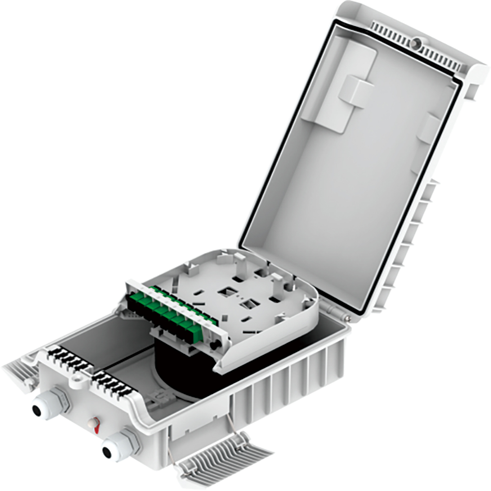 -Made FTTH IP68 8 Cores Fiber Optic Distribution Box with SC Connector 274x175x86