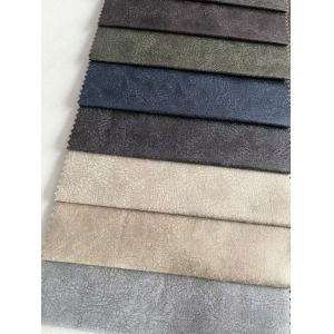 Quality Faux Leather Sofa Fabric Embossed Wrinkle Resistant For Upholstery for sale