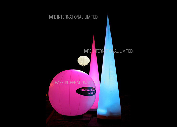 Sphere Inflatable Lighting Decoration LED , Colorful Intelligent Event Decoration Lighting