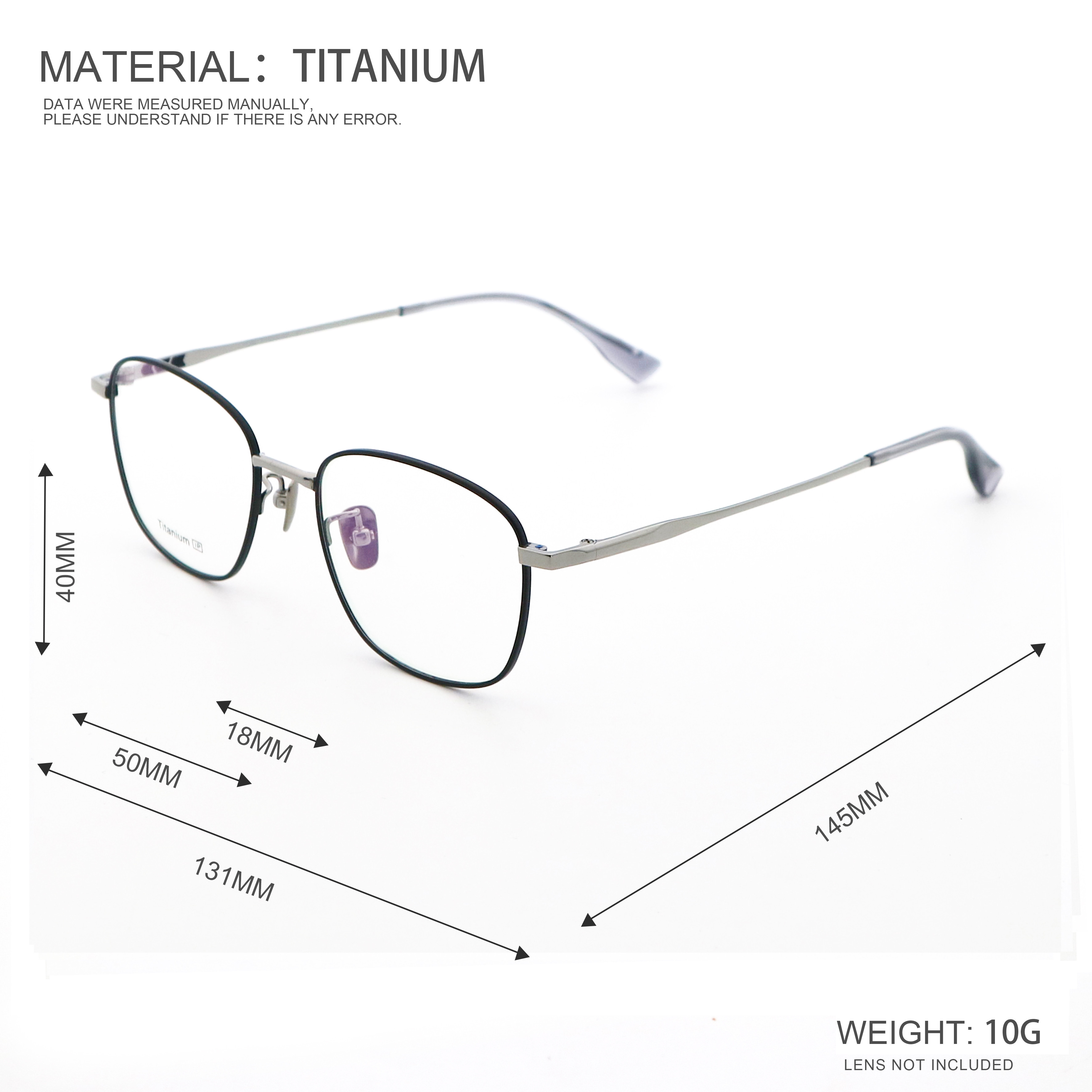 Polygonal Frames Pure Titanium Spectacle Frames Optical Frames