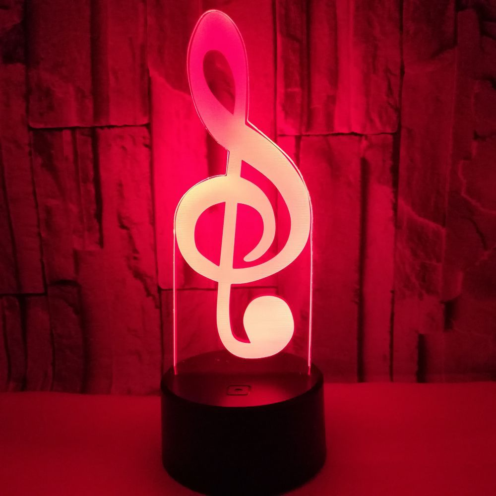 Note 3D LED company logo night light Colorful touch remote control atmosphere gift 3D small table lamp Custom OEM LOGO 