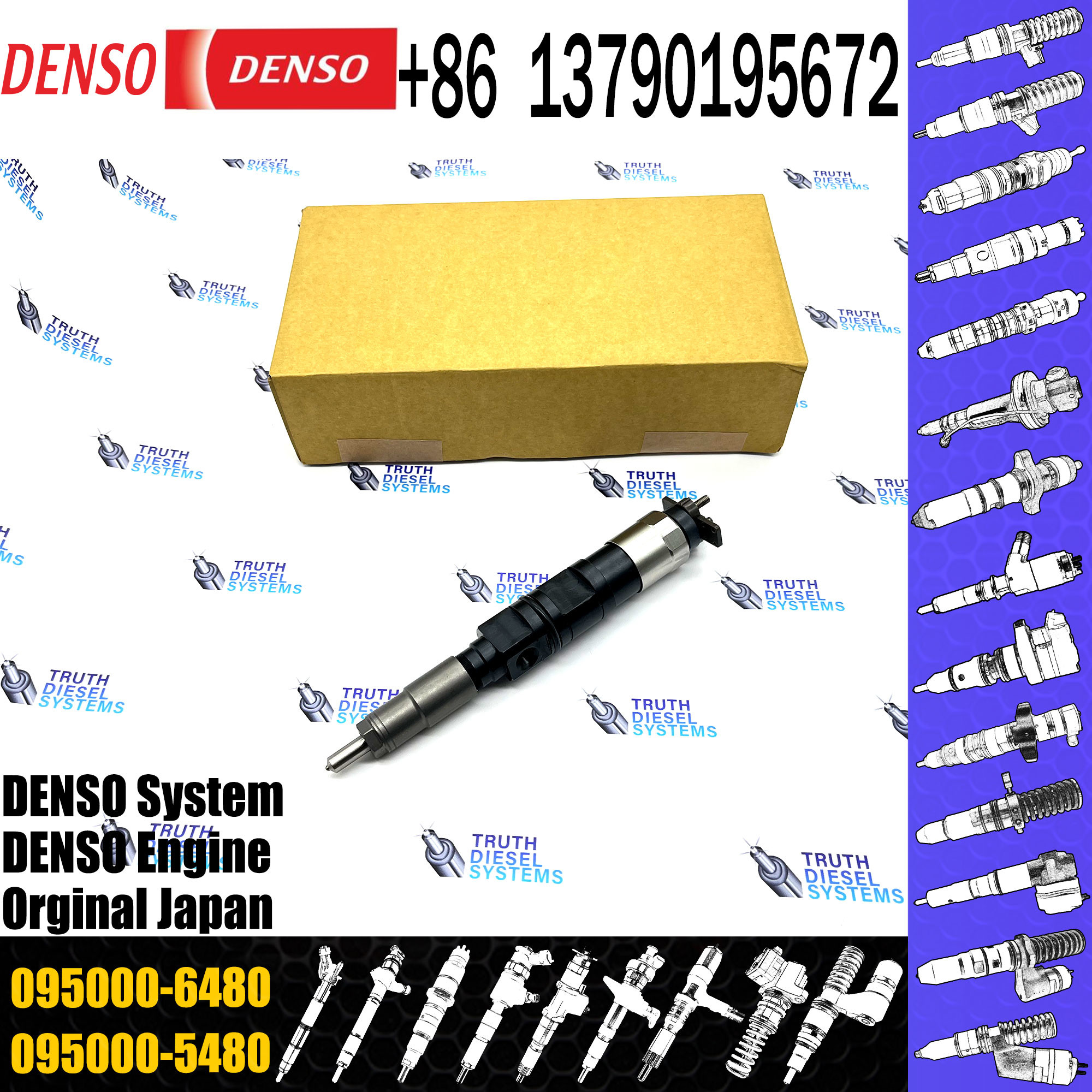 Common Rail Injector 095000-6471 RE529151 Auto Parts Diesel Injector 095000-6471