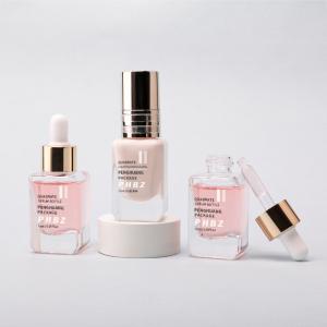 Quality Serum Hair Oil Bottles15ml Cosmetic Packaging Square Liquid Foundation Bottles for sale