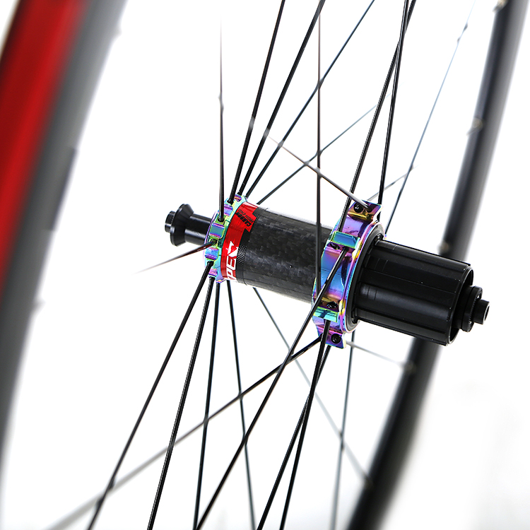 Retrospec 700c Wheel Set In Black With RS Hub Carbon Body And Galaxy Color 24/24 Holes