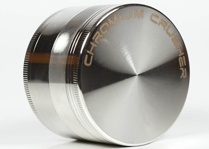 Chromium Zinc Alloy Metal Grinder Weed Flat Plate Smoke Mill / Crusher 40 50 55 63 75mm