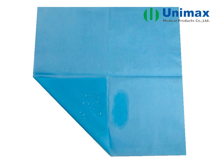 PE Coating On PP Or SMS 50×70cm Disposable Bed Sheet
