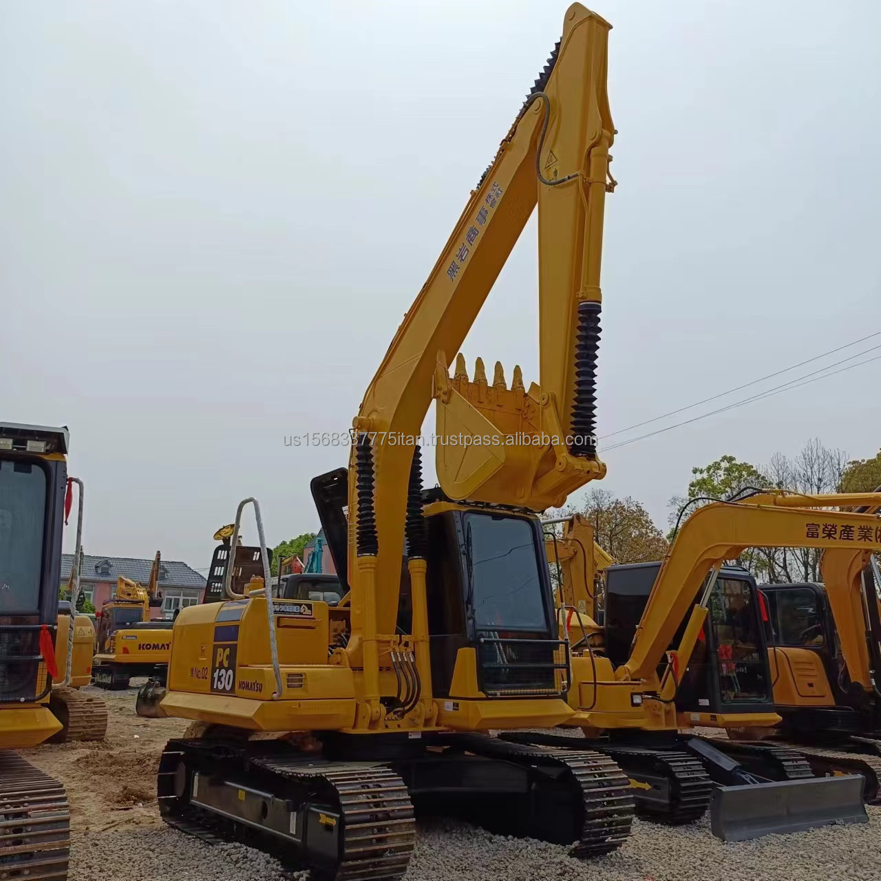 13ton Operating Weight Komatsu PC130 Used Excavator Original Design Good Condition