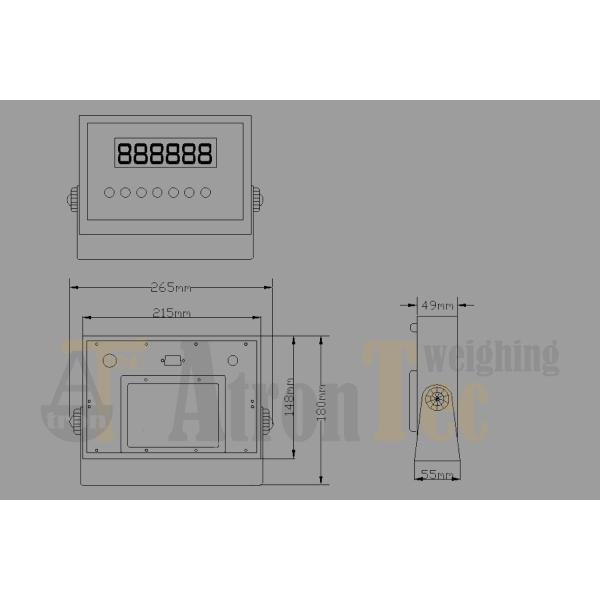 WIFI Weighing Indicator With Red LED Display, Stainless Steel Platform Scale Indicator