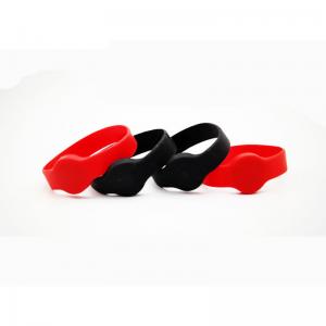 Quality Silicone Wristband RFID 13.56MHz Wristband for Hotel Spa Payment for sale