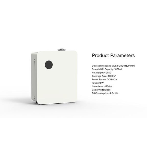 C3000 Black 1000ml Oil Scent Diffuser Machine , Hotel Lobby Air Freshener Machine