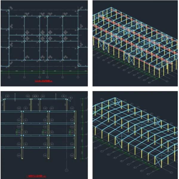 Q235B Q355B Floor Area Multi Span Steel Buildings Factory Expansion Space
