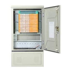 Quality 96F 144F 288F Outdoor SMC Fiber Optic Cross Cabinet for sale