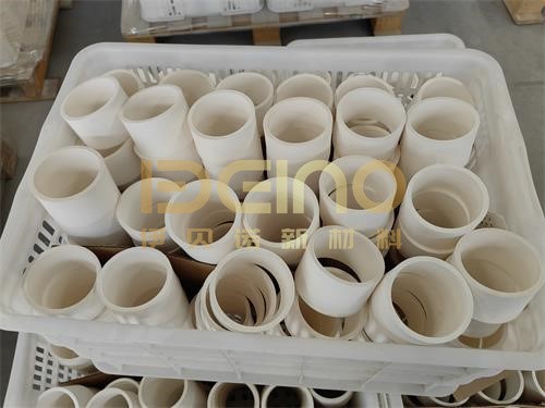 Wear Resistant Ceramic Tee Ceramic Coated Pipe For Lithium Battery
