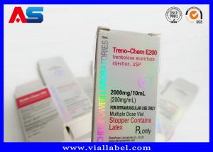 China Foldable Small 3d Hologram Vial Box For Oil Vials Bottles Pharmacy Packing With Custom Brand Design on sale
