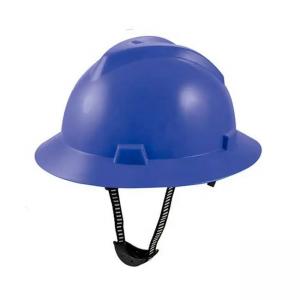 Quality Full Brim V Type Protective Industrial Hard Hat Safety Helmet Types For Construction Workers for sale