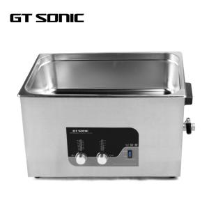 Quality SUS304 Tank 20L 400W Ultrasonic Dental Cleaner With Drain Valve for sale