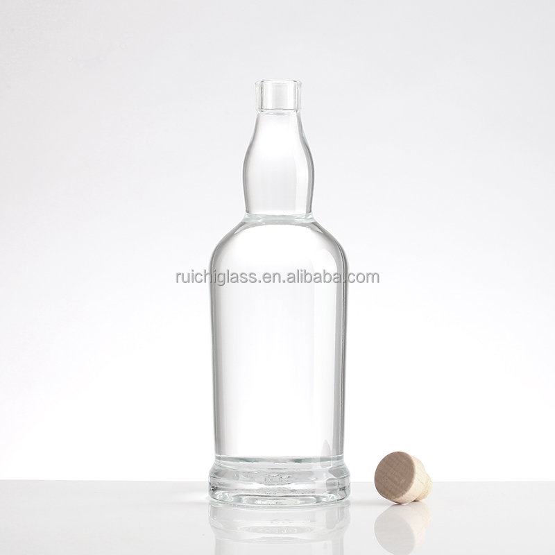 Hot Stamping 700ml 750ml 1000ml Whiskey Gin Whisky Liquor Glass Vodka Spirit Bottle