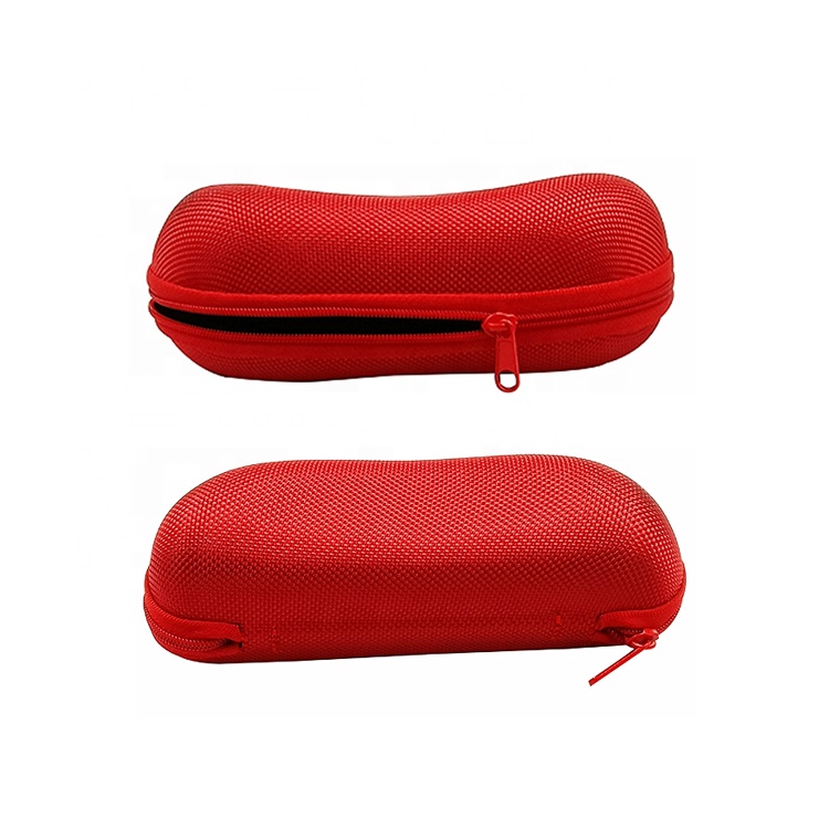 Customised Oxford Cloth Sunglass Cases Zip Up Glasses Case Anti Pressure