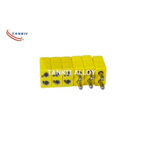 Quality Yellow Colour K Type Thermocouple Connector With Extension Cable For Research for sale
