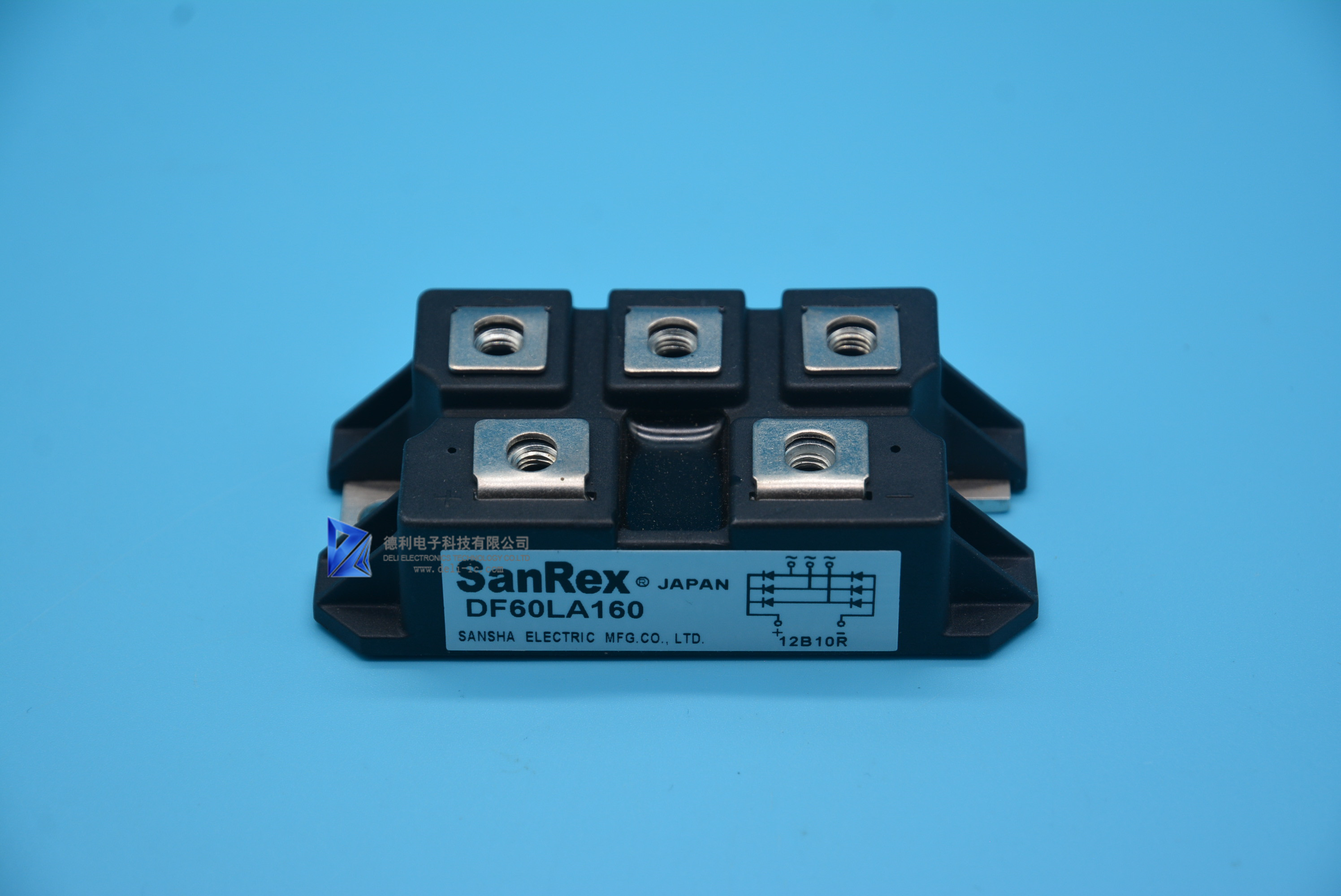 Black DF60LA160 60Amp Three Phases Bridge Diode Module