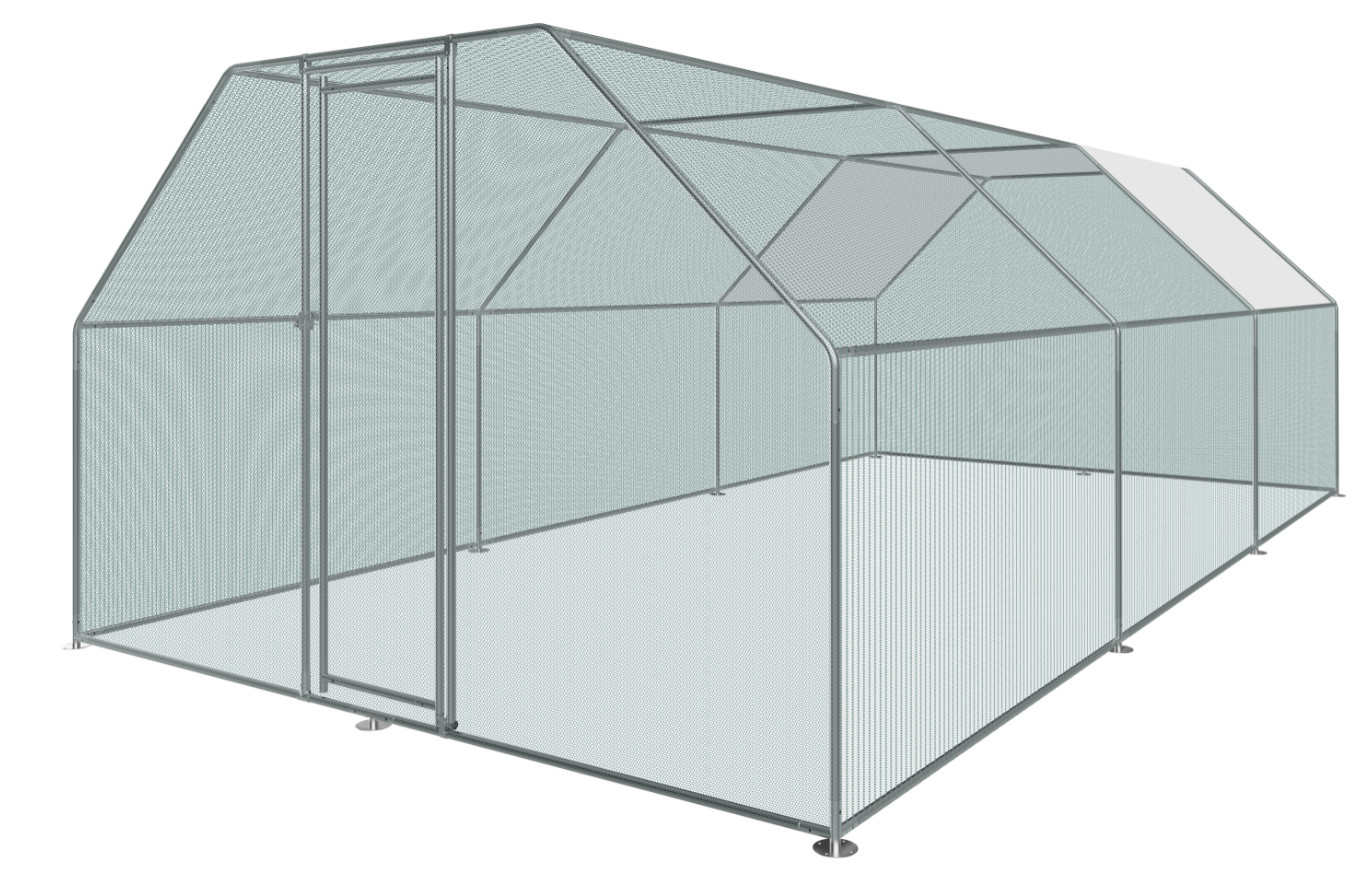 6Lx3Wx2H m Chicken Run Coop/ Animal Run/Chicken House/Pet House/Outdoor Exercise Cage Coop for Hen Poultry Dog Rabbit